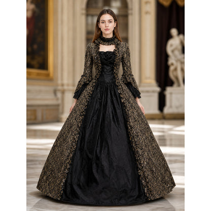 Long Victorian Gothic-Style Dress lifestyle view