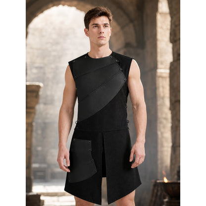 Black Asymmetrical Sleeveless Jumpsuit lifestyle
