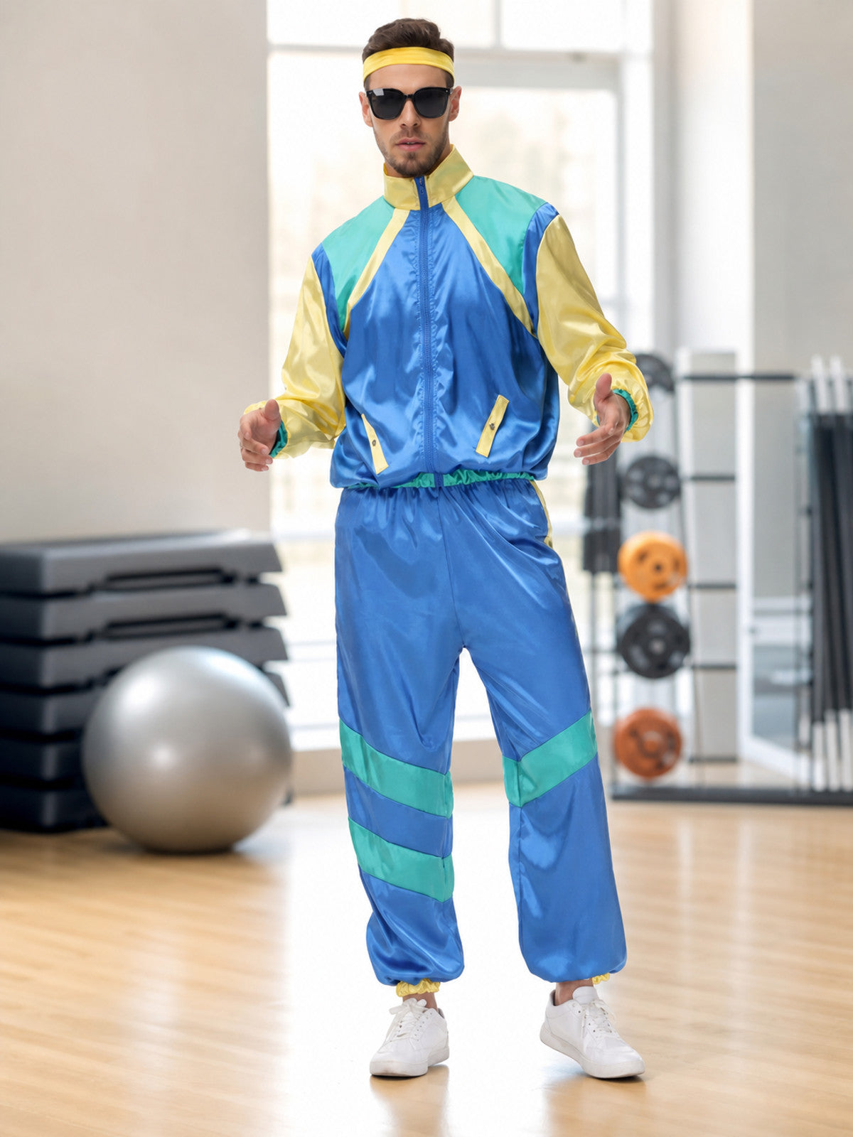 80s Hip-Hop Carnival Costume with Headband