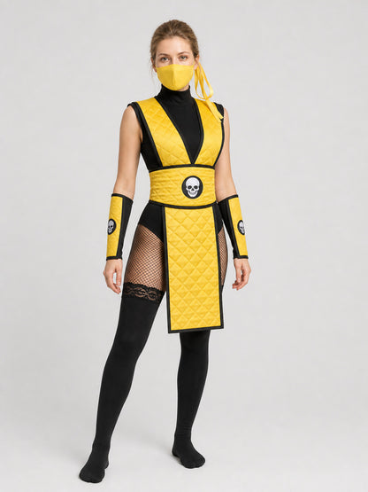 Mortal Kombat Ninja Cosplay Costume with Mask Costume Masks detail