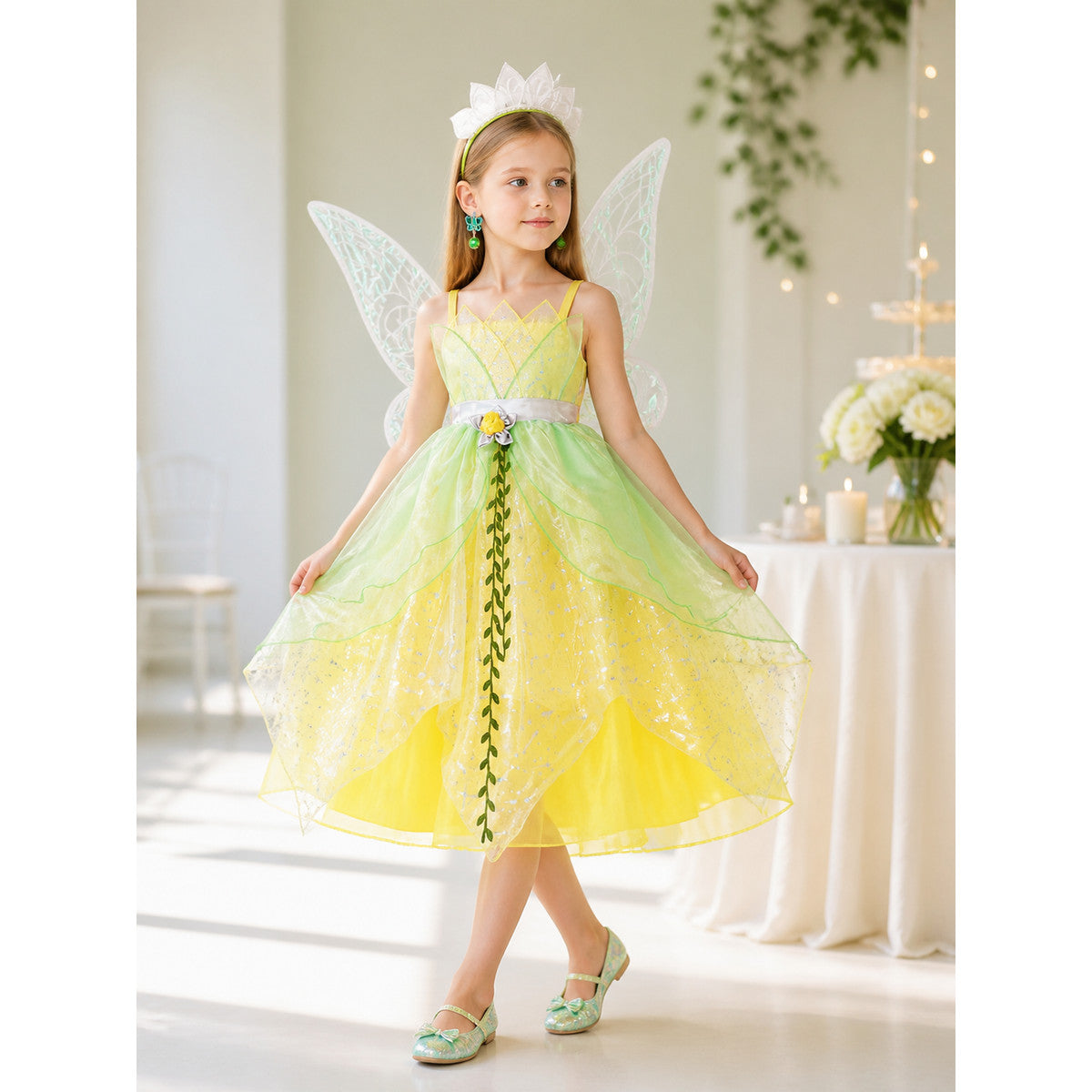 Halloween Princess Costume Dress with Butterflies