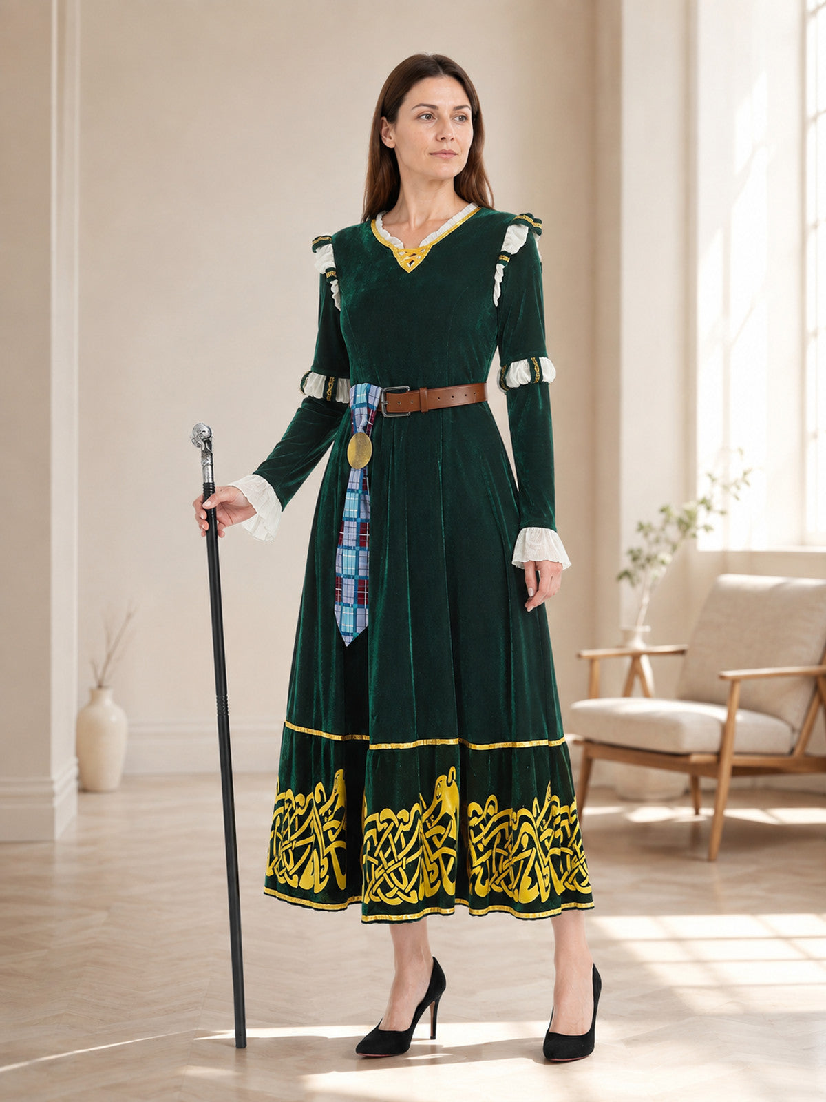 Medieval Princess Costume for Stage Performances and Halloween lifestyle view