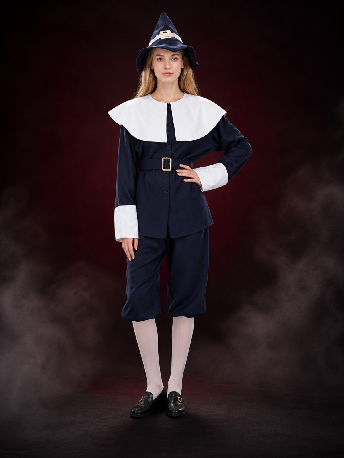 Witch Costume with Pointed Hat for Halloween main product view