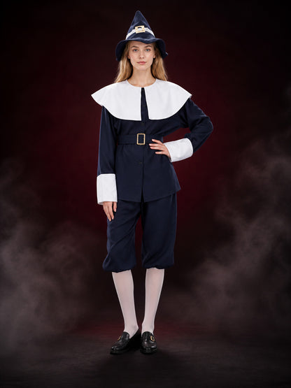 Witch Costume with Pointed Hat for Halloween main product view