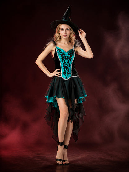 Halloween Witch Costume with Corset