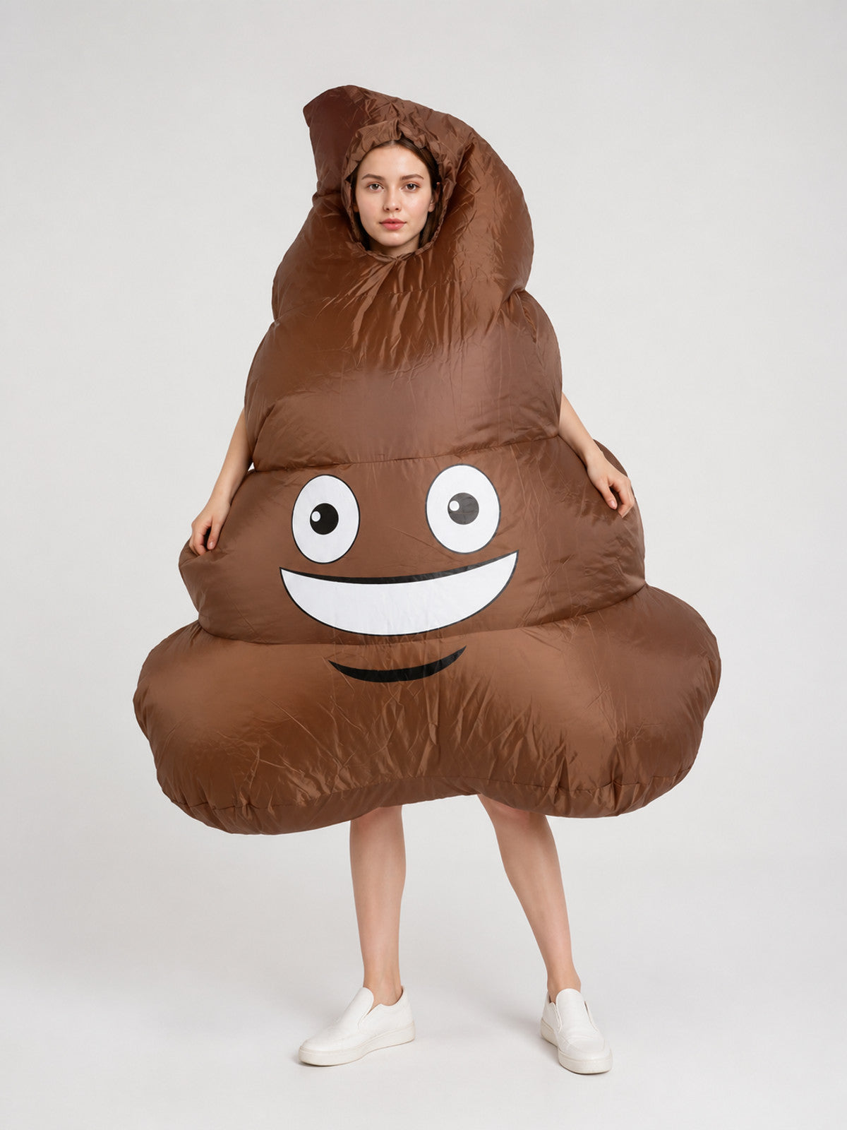 Inflatable Poop Costume Jumpsuit with Eyes