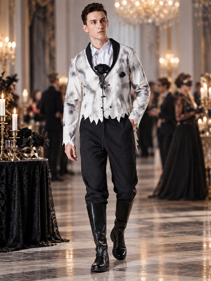 Vampire Costume: Jacket, Shirt, Pants, Brooch