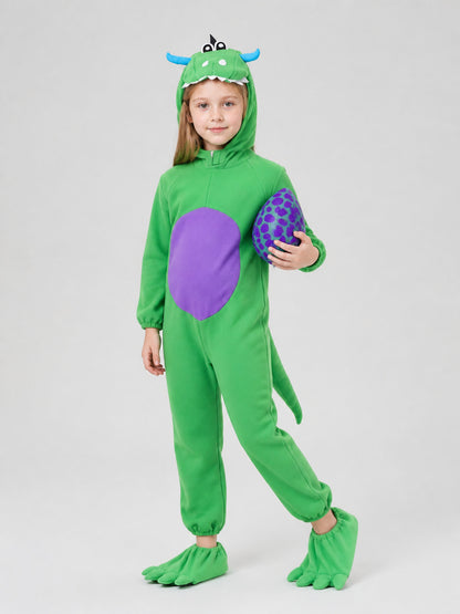 Hooded Dinosaur Costume with Tail Costumes detail