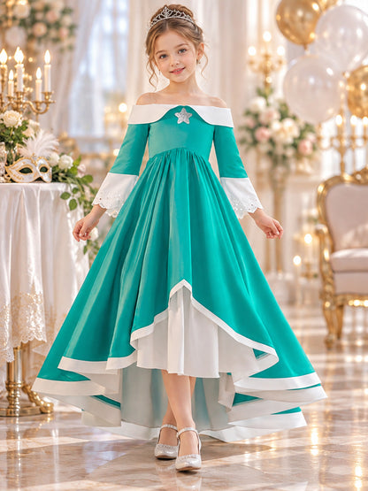 Girls' Dressy Dress with Silver Star