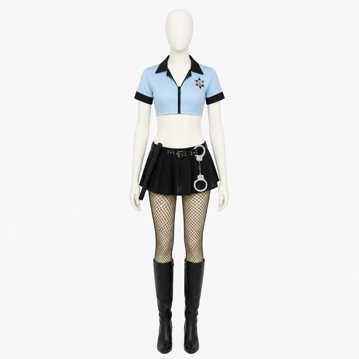 Police Costume with Short Blouse and Skirt Costumes detail