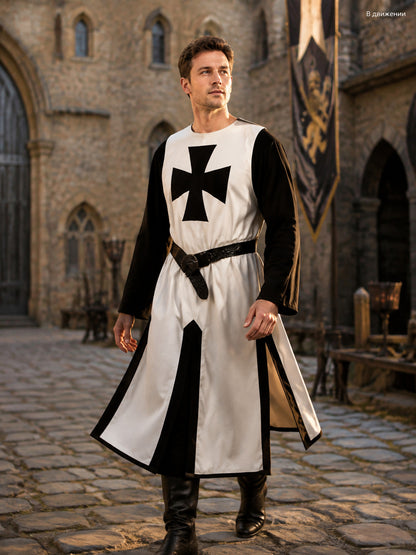 Medieval Crusader Cloak for Cosplay lifestyle view