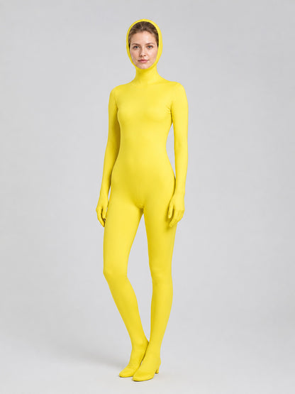 Yellow Hooded Jumpsuit Costume for Halloween