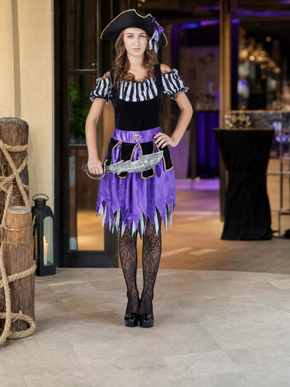 Pirate Costume with Dress and Hat lifestyle view
