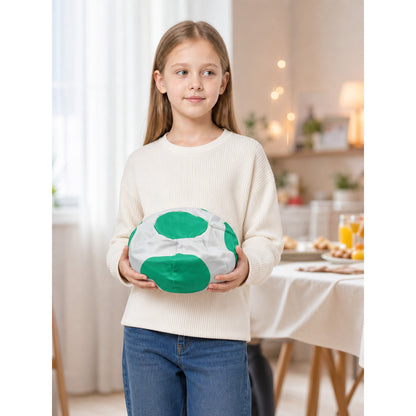 Toad Character Hat, White and Green, for Cosplay