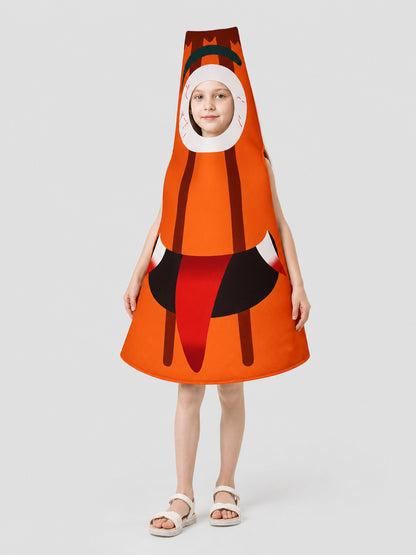 Carnival Grass Block Cape in Pixel Style Costume Capes detail