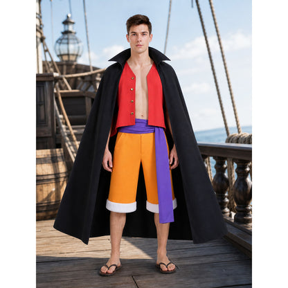 Luffy Cosplay Set from Wano with Cape