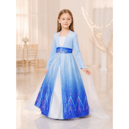 Blue Princess Costume Dress for Halloween lifestyle view