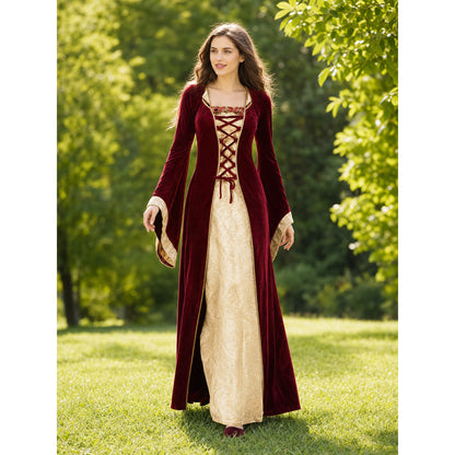 Royal-Style Medieval Carnival Dress lifestyle view