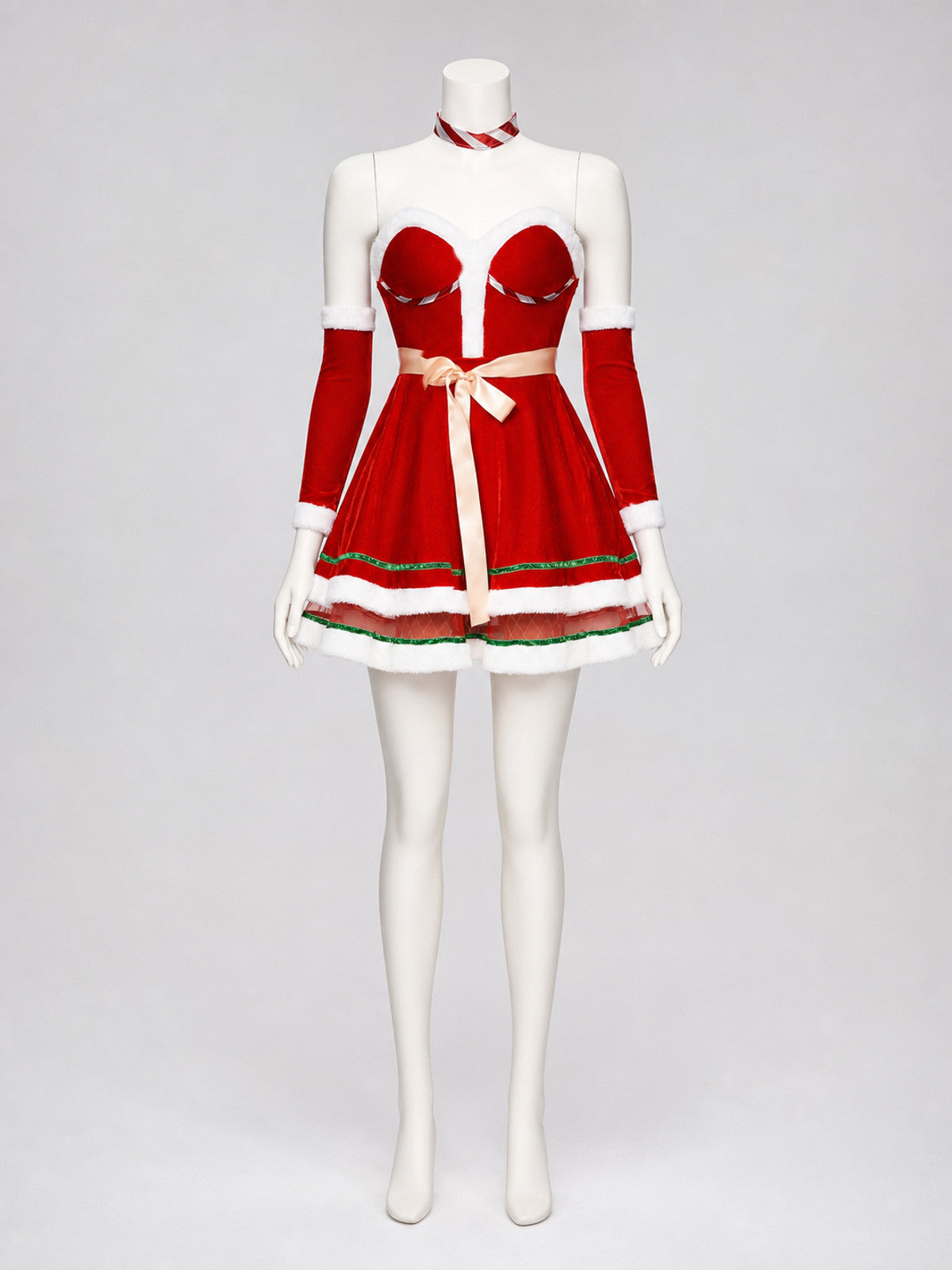 Christmas Carnival Dress with a Full Skirt