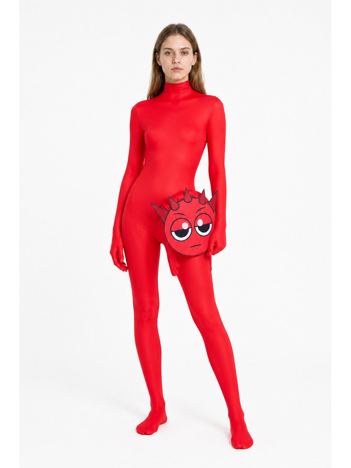 Demon Jumpsuit with Hood and Face Print product detail