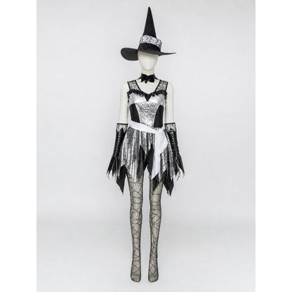 Halloween Witch Costume, Dress and Hat