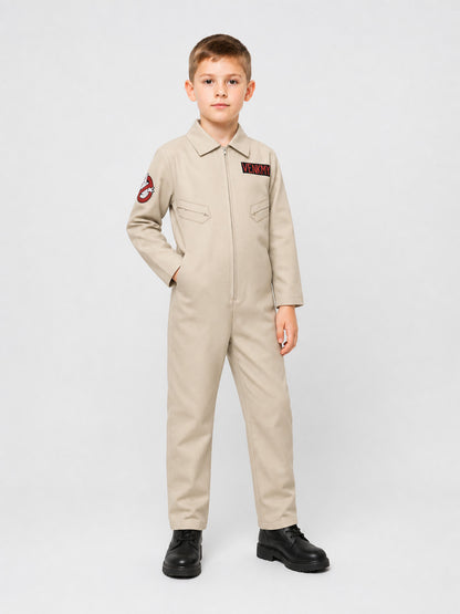 Venkman Cosplay Jumpsuit with Patches and Zipper Costumes detail