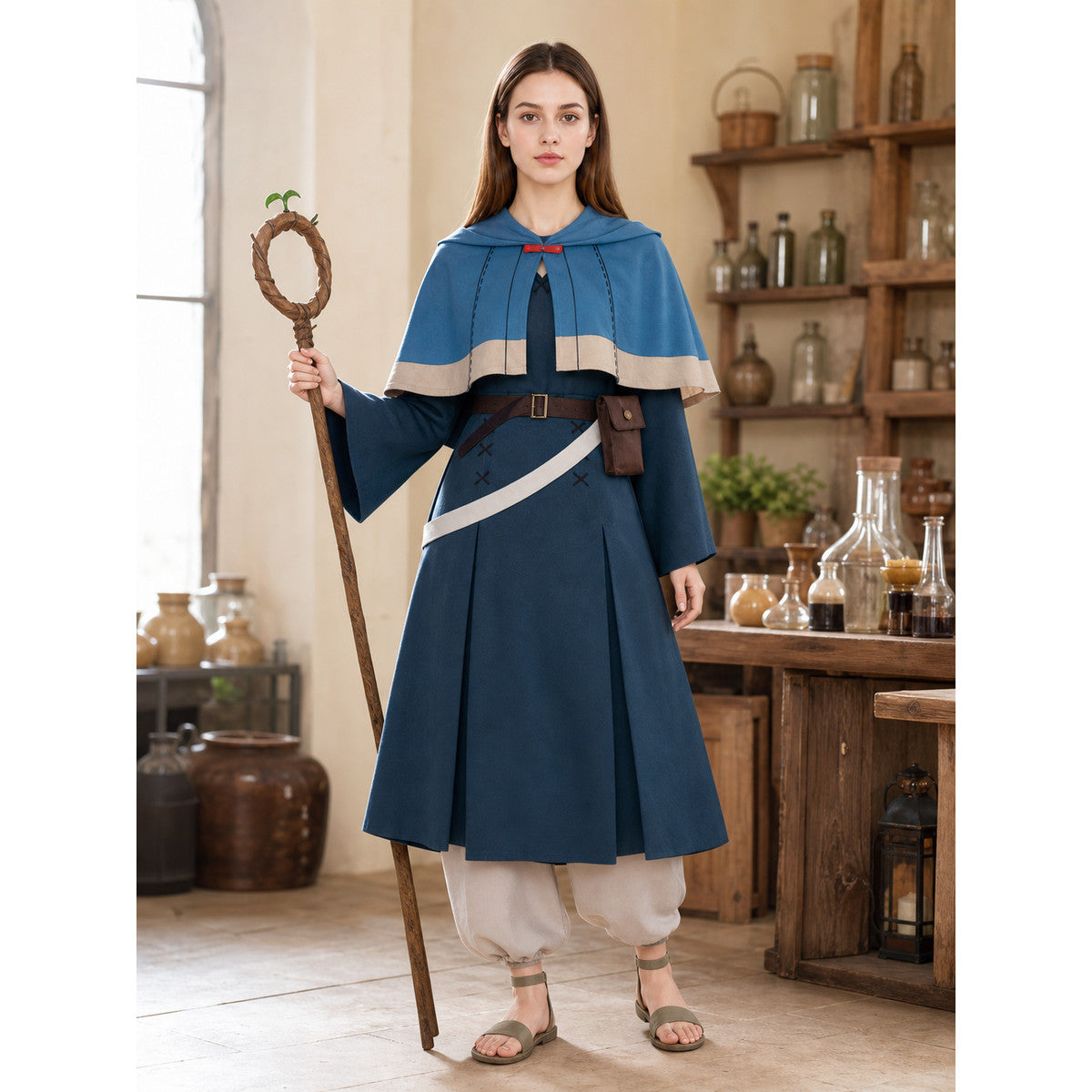 Delicious in Dungeon Cosplay Costume with Hood