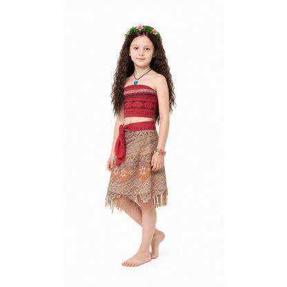 Moana Children's Costume with Skirt and Top Costumes detail