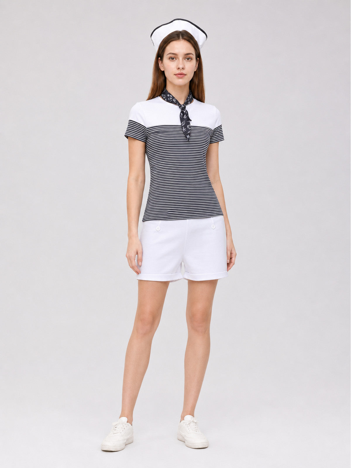 Stage costume in a nautical style with shorts Costumes detail
