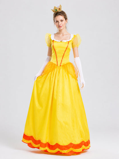 Princess Peach Halloween Costume, S-XXL