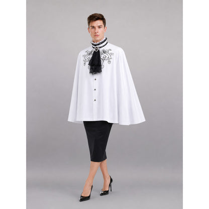 White Costume Shirt with Jabot and Embroidery occasion guide