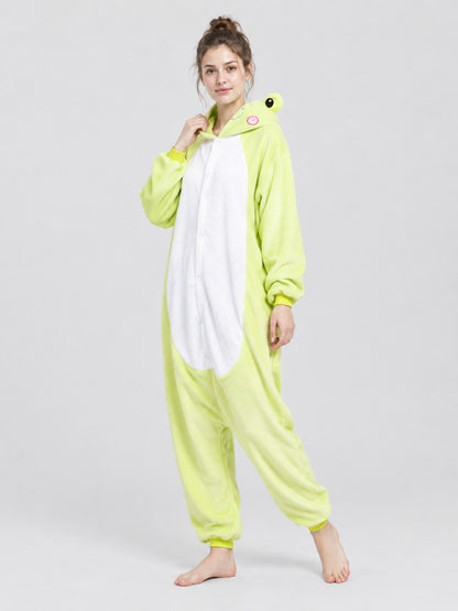Kigurumi Jumpsuit with Hood and White Insert