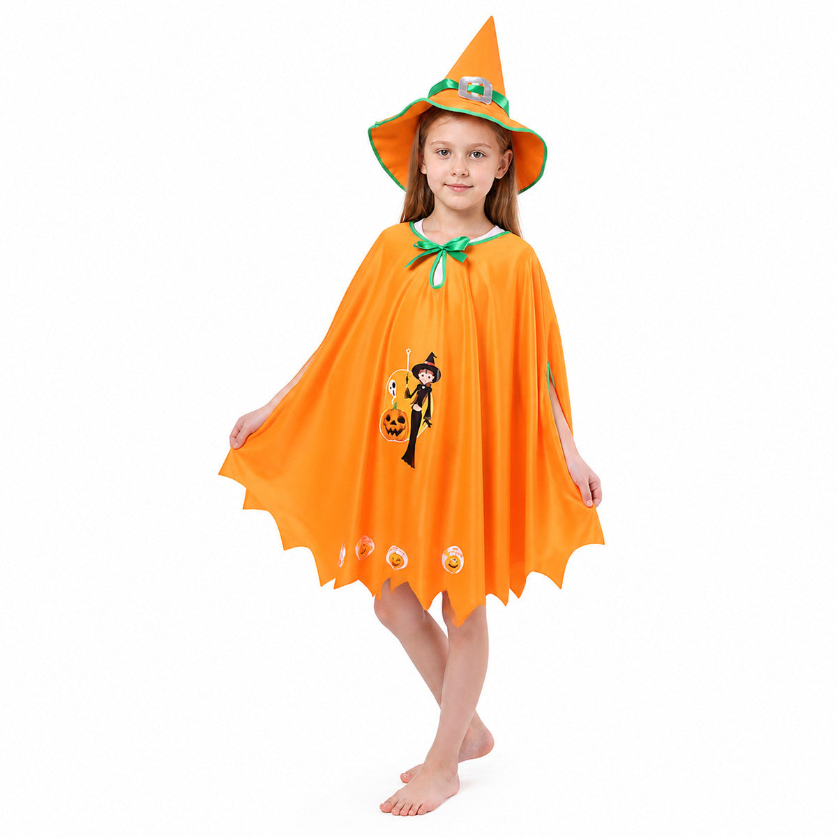 Carnival Costume with Cape and Pointed Hat Costume Capes detail