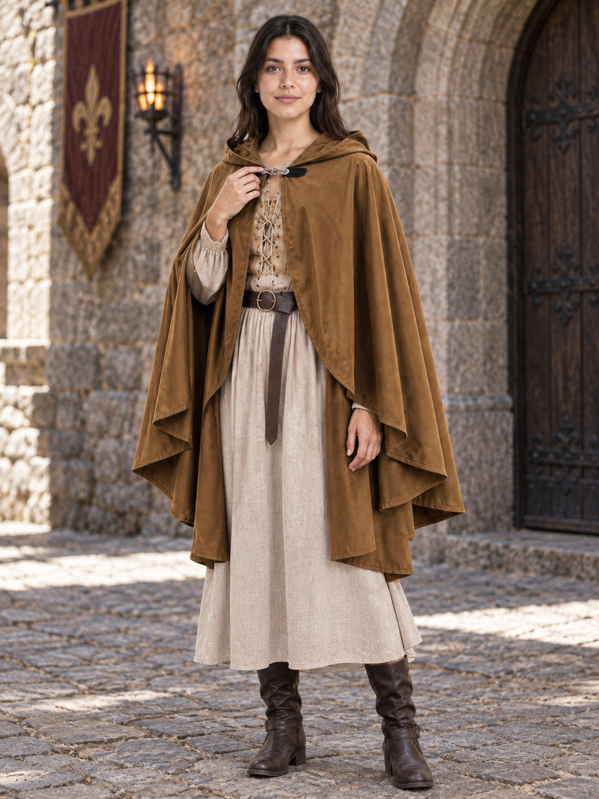 Loose-Fit Adult Wrap — Outerwear Draped Over the Shoulders Over Regular Clothing