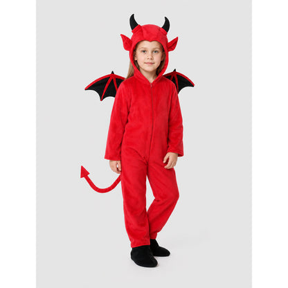Halloween Demon Costume with Wings and Tail