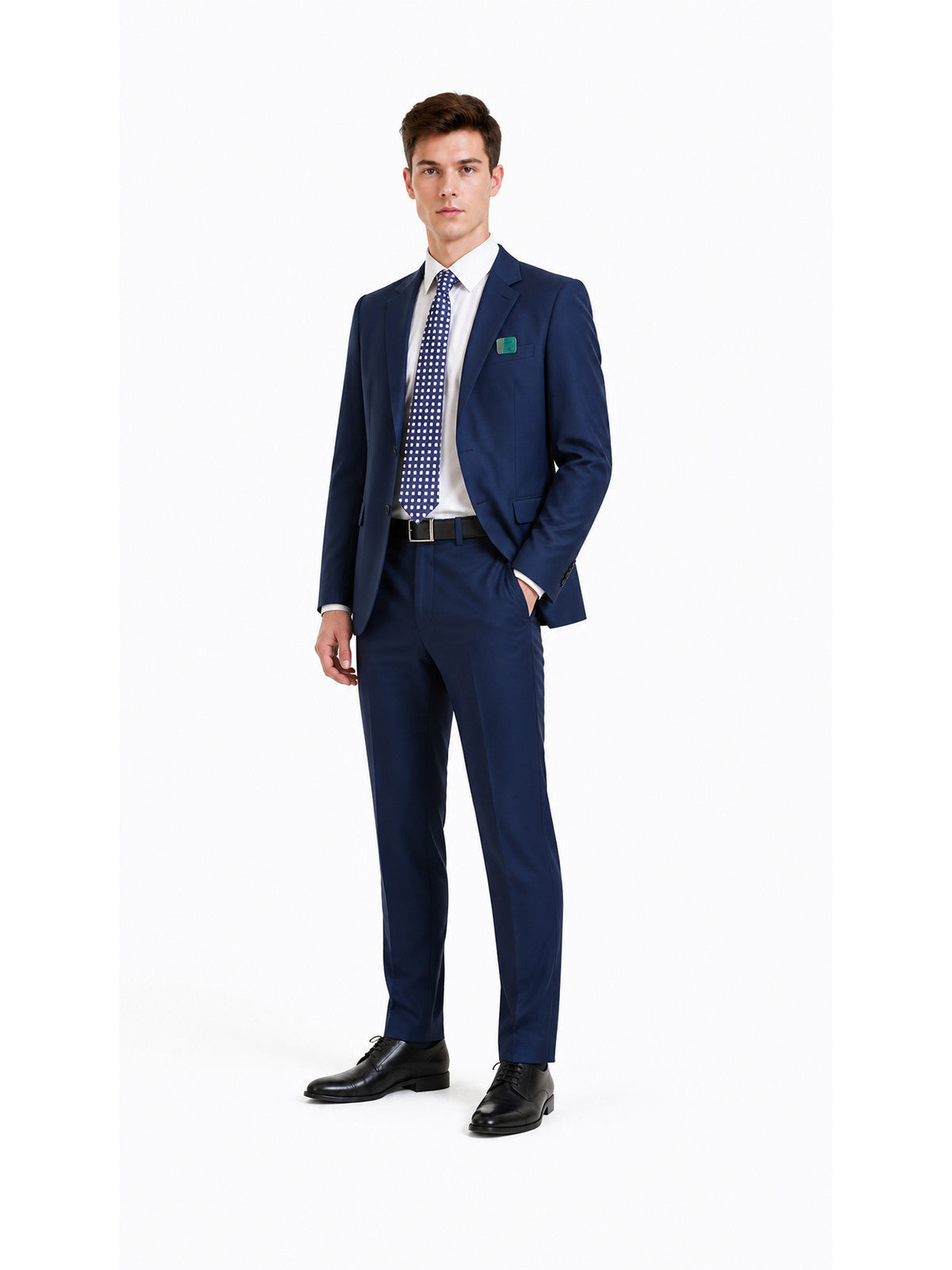 Dark Navy Cosplay Suit with Tie Costumes detail