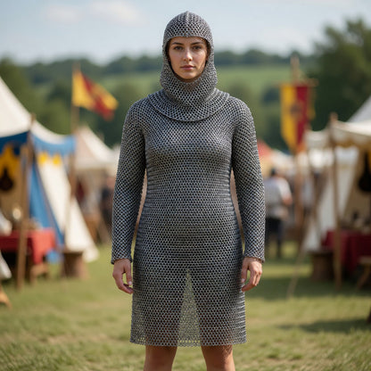 Cosplay Costume: Hooded Dress with Diamond Mesh lifestyle