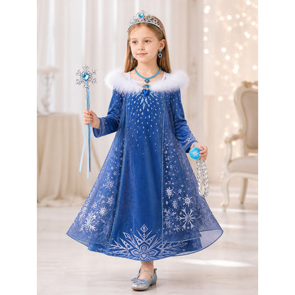 Snow Queen Costume for Halloween and Cosplay lifestyle view