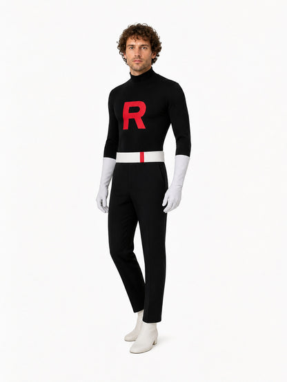 Cosplay Costume with White Belt and Gloves
