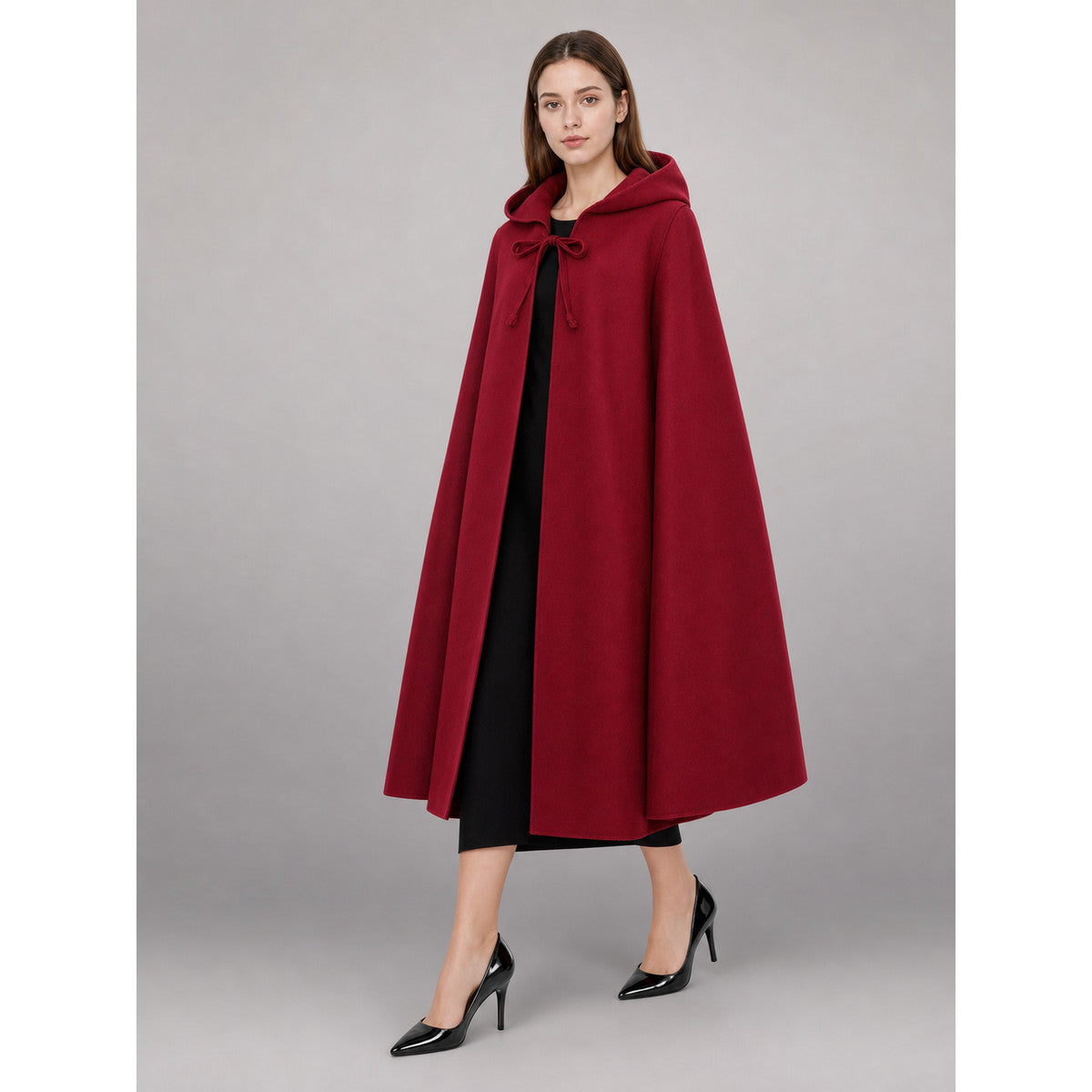Burgundy Hooded Costume Cloak for Cosplay occasion guide