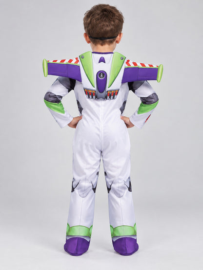 Kids' Carnival Costume with Armor Print, Mask, Wings