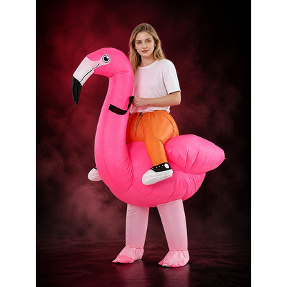 Flamingo Inflatable Costume for Adults, Fun Halloween Party Outfit main product view