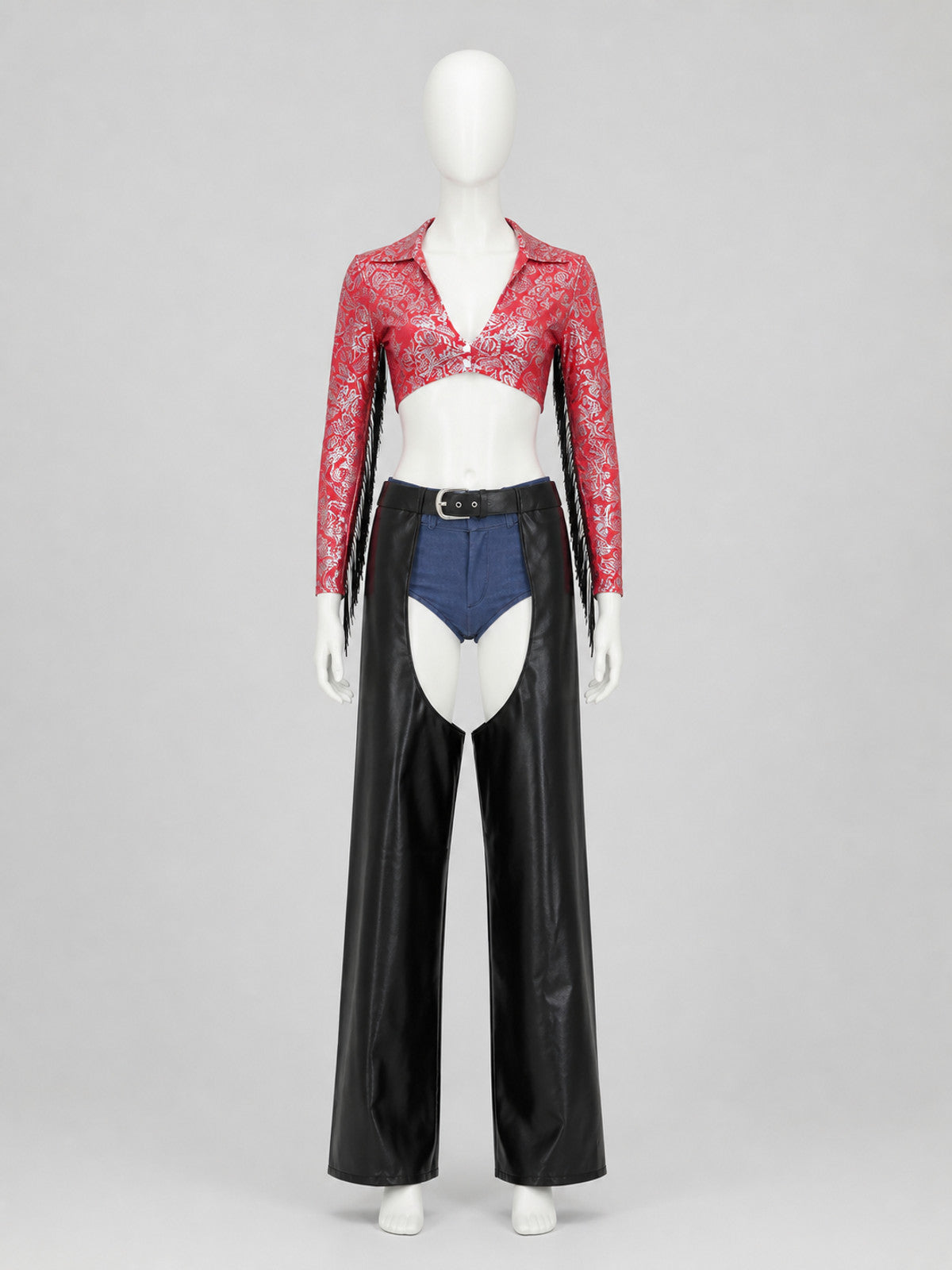 Pirate Costume with Top and Wide-Leg Pants