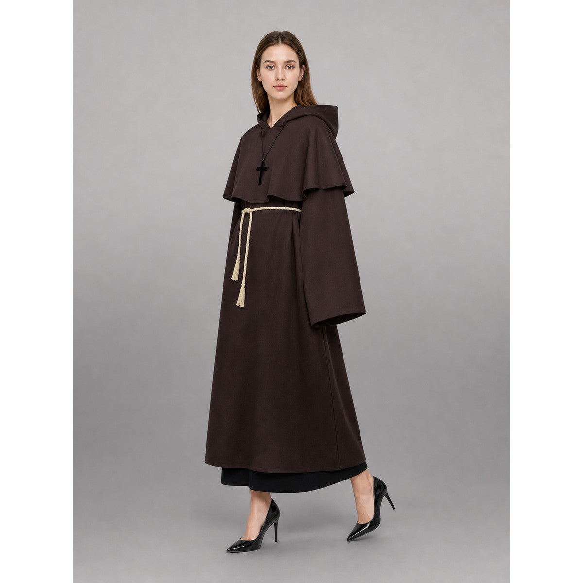 Dark Brown Hooded Carnival Cloak occasion guide