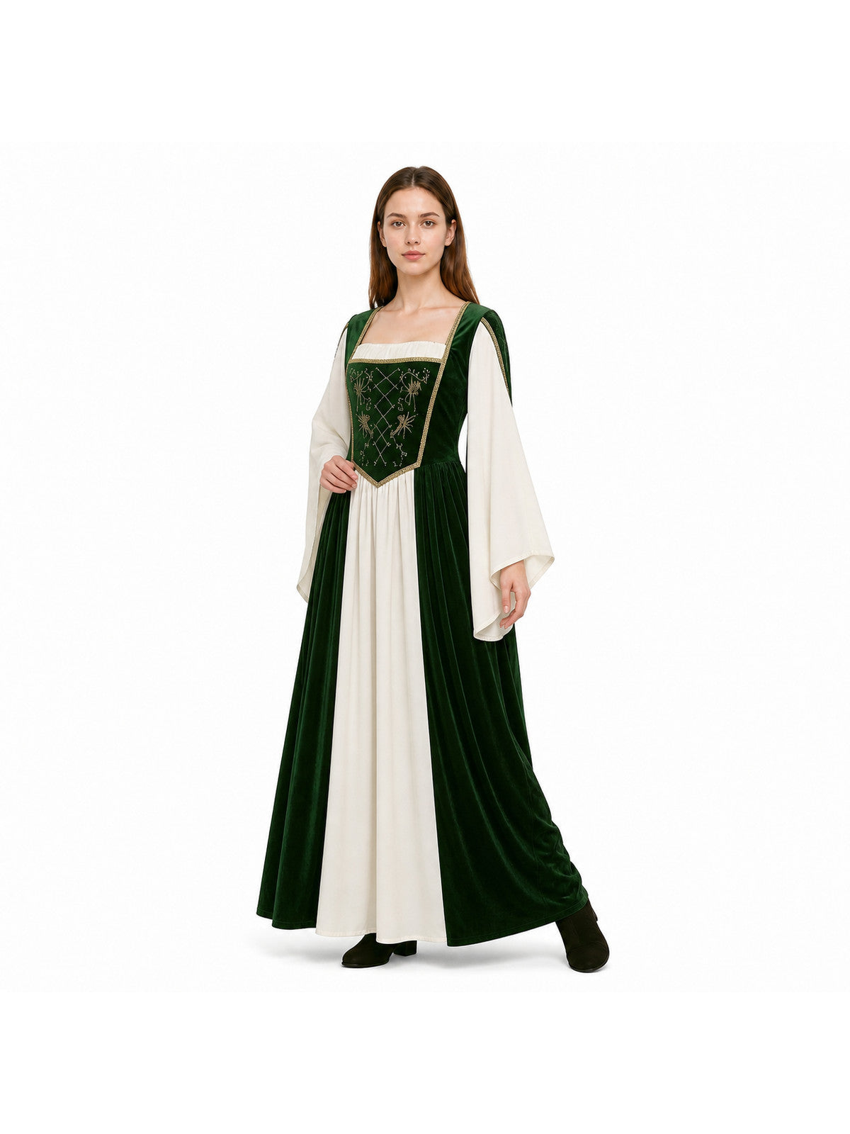 Historical Costume with Long Sleeves and a Long Skirt Costumes detail
