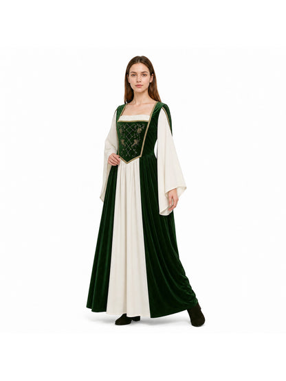 Historical Costume with Long Sleeves and a Long Skirt Costumes detail