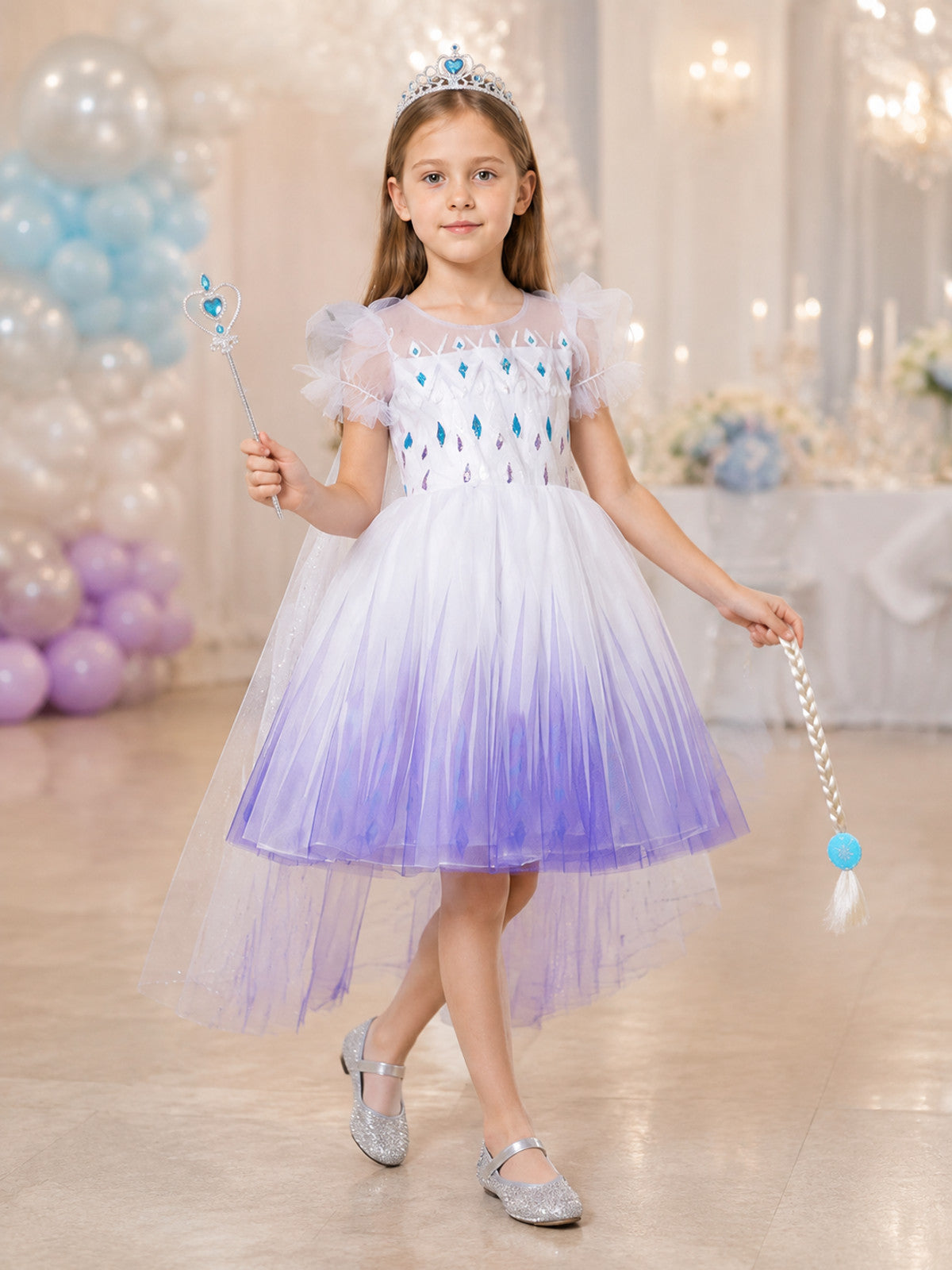 Carnival Dress with a Layered Skirt lifestyle view