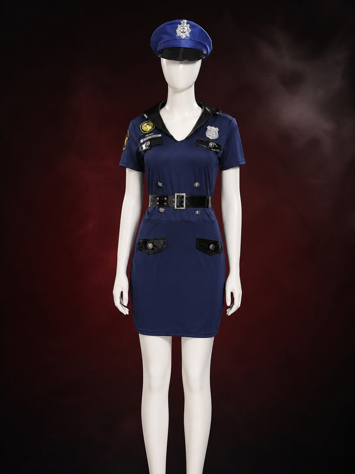 Women’s Police Officer Costume, Carnival Cosplay Outfit main product view