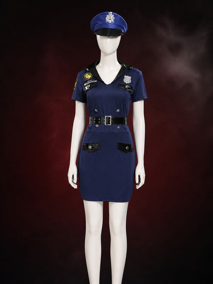 Women’s Police Officer Costume, Carnival Cosplay Outfit main product view