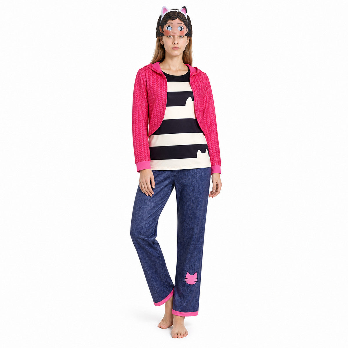 Gabby costume: jacket, T-shirt, pants, wig Costume Wigs detail